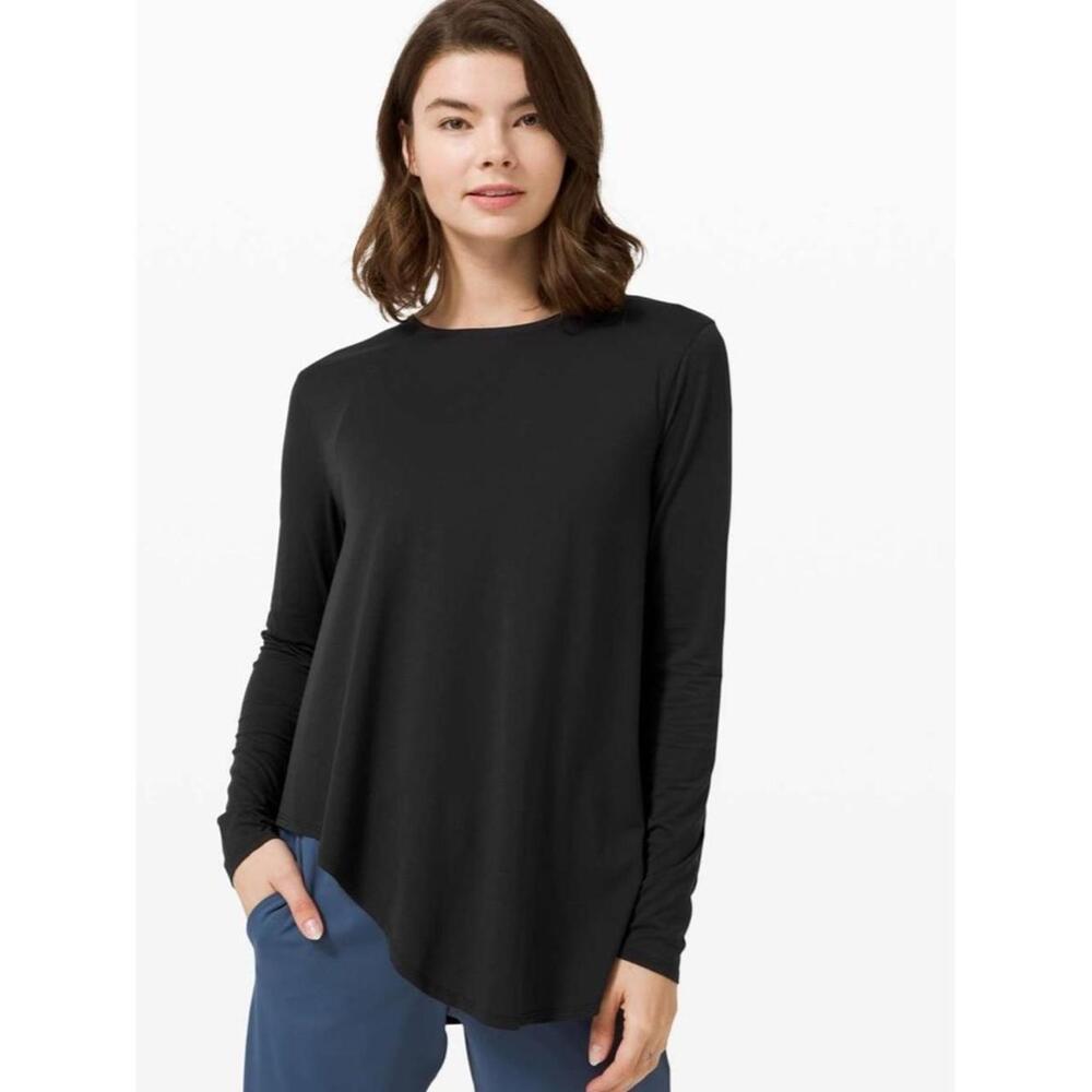 Lululemon Lifted Balance Long Sleeve Top / Relaxed Fit / Black / Anti-Stink, Swe